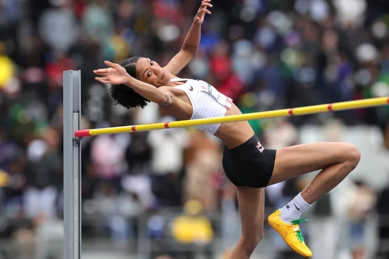 Vashti Cunningham, daughter of former Eagles quarterback Randall Cunningham, is trying to qualify for her third Olympic berth in the high jump.