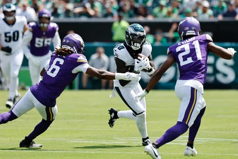 Parris Campbell is one of two receivers on the Eagles' practice squad.