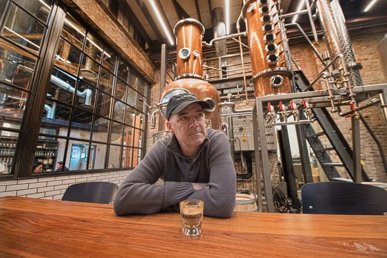 Todd Carmichael, founder of La Colombe, poses for a photo at his store in Fishtown on Frankford Ave, Philadelphia, Pa. Wednesday, Feb. 7, 2018. Carmichael, founder of La Colombe, writes about how he began marching/advocating when he was in college at U. of Washington. He compares it to his Guinness-record-setting solo march across Antarctica and then talks about why heÕs become active again in response to Trump. JOSE F. MORENO / Staff Photographer