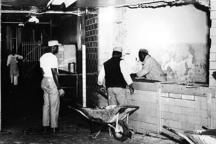 "Soup Alley," an archival photo. Last weekend featured prison food at Eastern State.