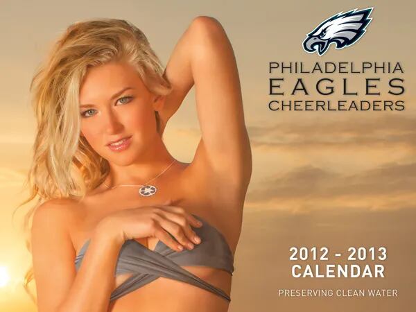 Eagles cheerleader calendar shoot