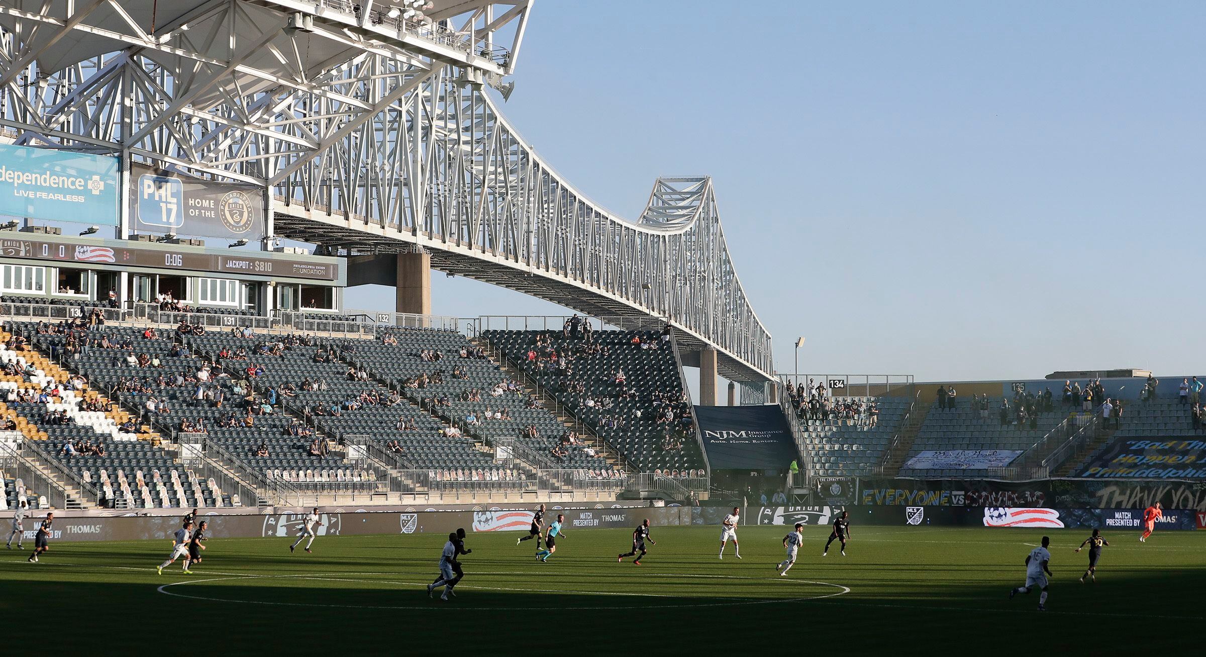 Philadelphia Union stadiumlove the bridge in the background. One of the  most unique stadiums in Major Le…