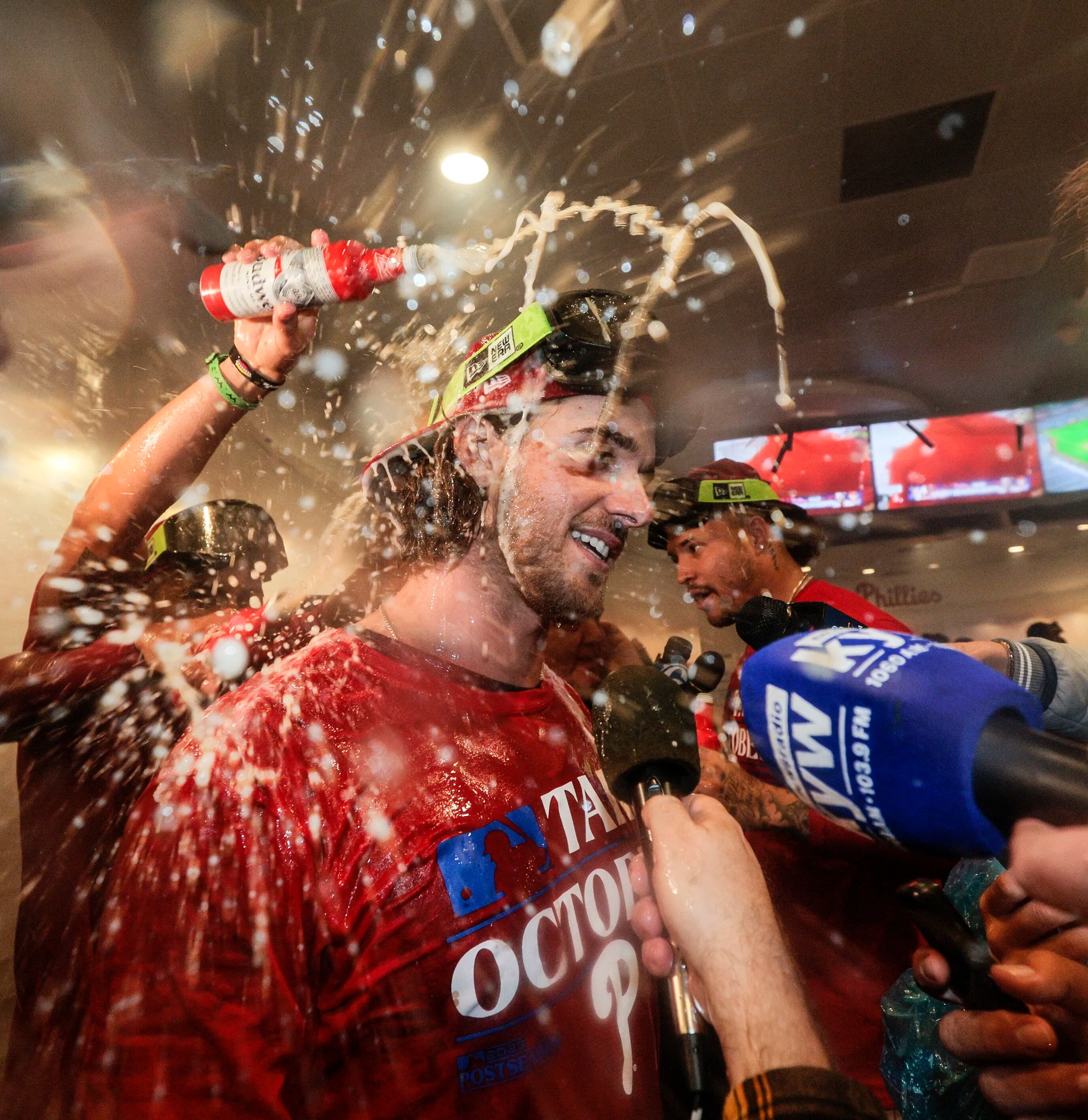 Phillies' Brandon Marsh Rides Mechanical Bull After Team's Playoff  Celebration - Sports Illustrated