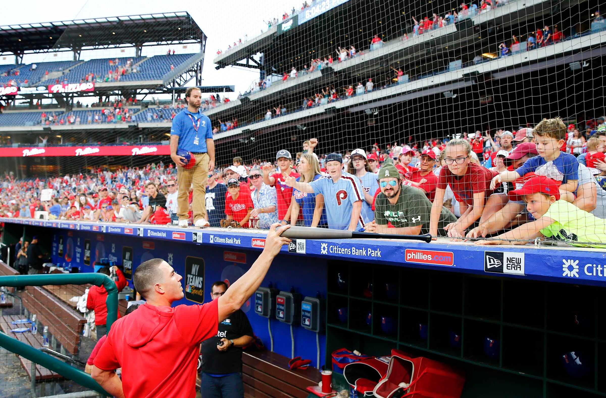 Netting falls during Nationals-Phillies game at Citizens Bank Park