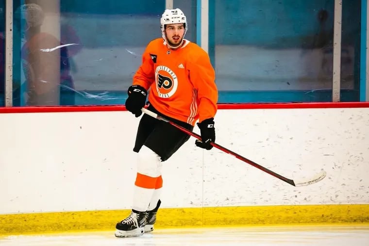 Flyers forward and Stillwater, Minnesota native Noah Cates will make his NHL debut against the Minnesota Wild in Saint Paul, Minnesota on Tuesday.