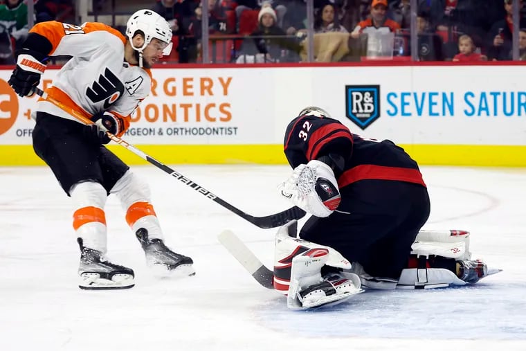 Flyers forward Scott Laughton has scored three shorthanded goals this season, which ranks second in the NHL and is a career-high.