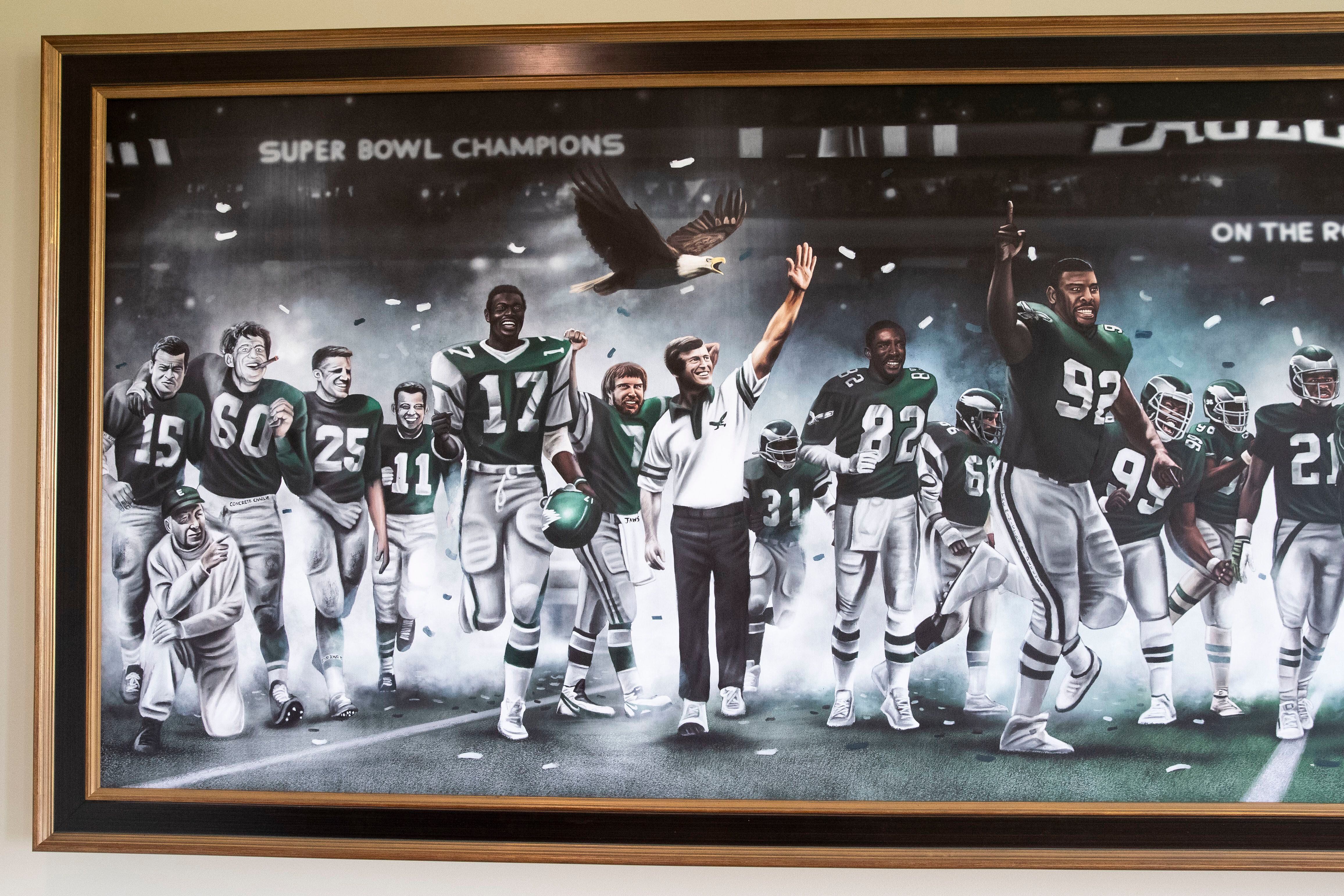 Eagles fans (one is an artist) memorialize Super Bowl LII victory