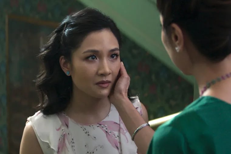 Constance Wu, left, and Michelle Yeoh in a scene from 'Crazy Rich Asians.'&