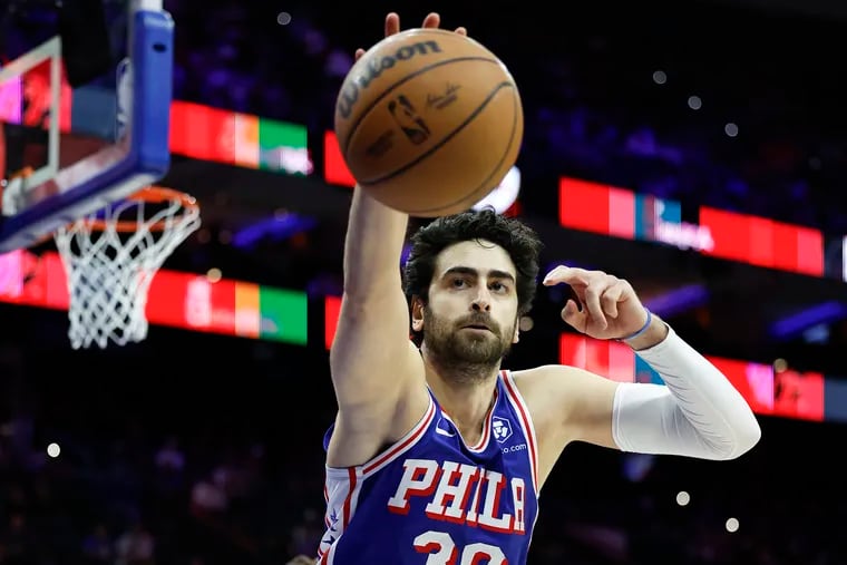 Furkan Korkmaz was drafted by the Sixers in the first round in 2016 and spent seven seasons with the team before being traded to the Pacers in February.