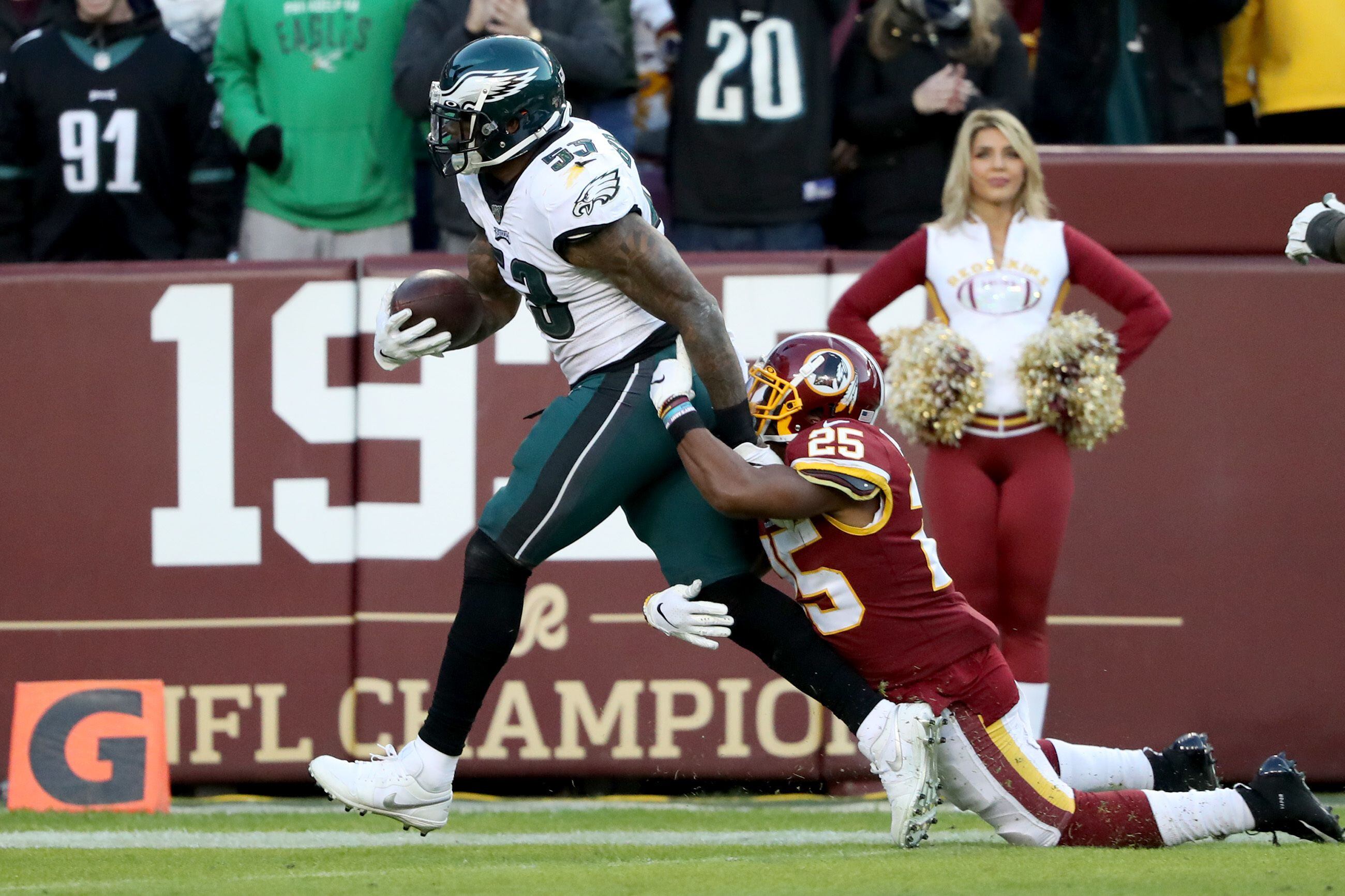 Eagles push past Redskins in comeback win: Miles Sanders steals show on  offense, Greg Ward becomes a playmaker