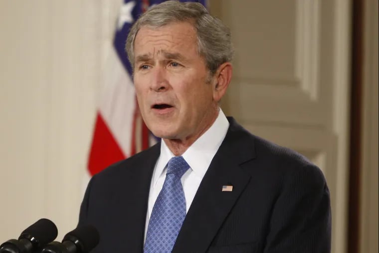 President George W. Bush gives a farewell address to the nation in January 2009.