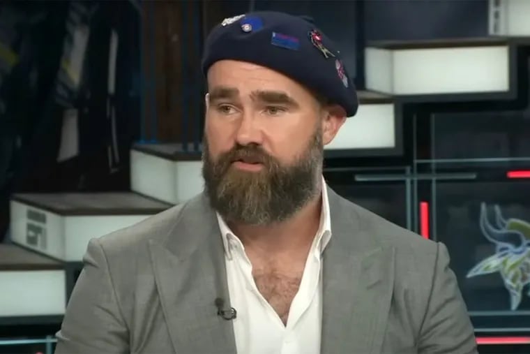 Jason Kelce appeared in the Manningcast's star-studded commercial ahead of its third season on ESPN.