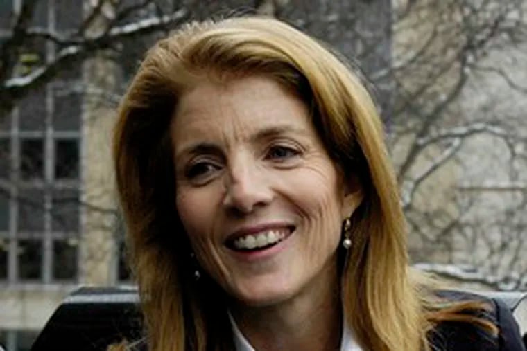 Caroline Kennedy after visiting with Mayor Matt Driscoll in Syracuse, N.Y. She said &quot;there are lot of good candidates&quot; to succeed Clinton.