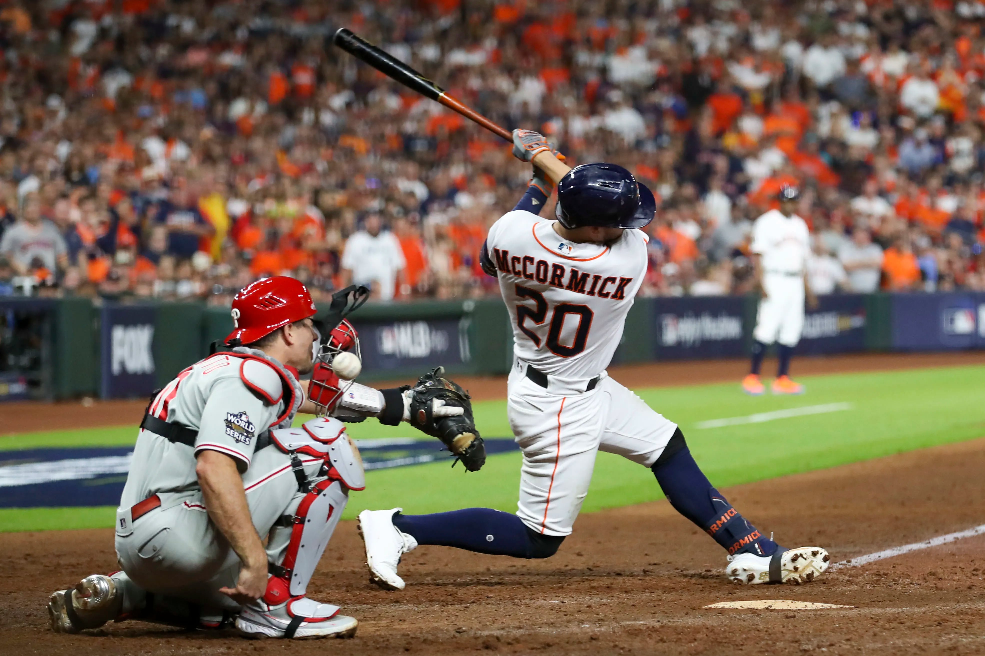Astros-Phillies World Series: Get to know outfielder Chas McCormick, how he  met his girlfriend, and story behind Chas Chomp - ABC13 Houston
