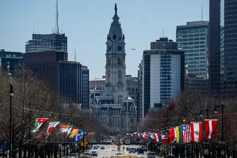 Benjamin Franklin Parkway on Wednesday, March 29.