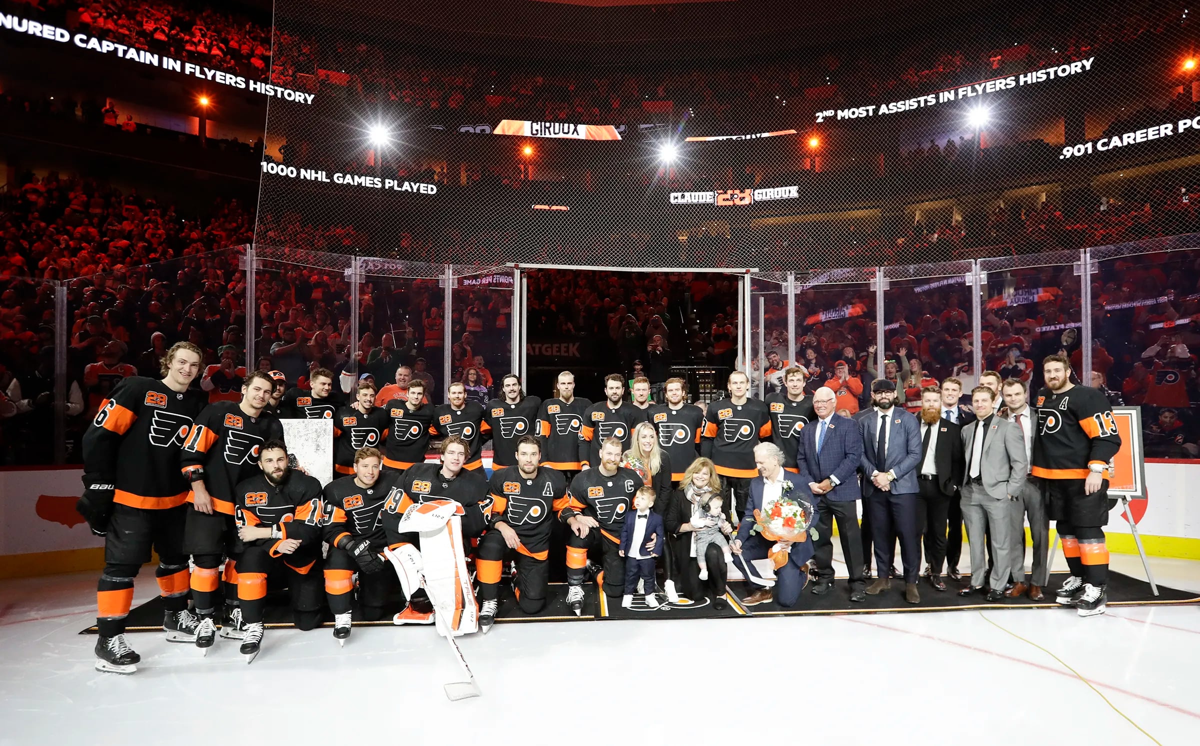 Flyers, Senators honor Claude Giroux for his 1,000th career NHL point – NBC  Sports Philadelphia