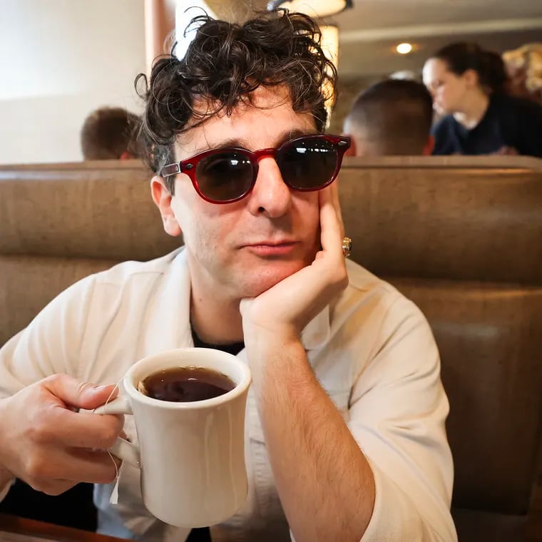 Adam Weiner of Low Cut Connie poses for a portrait at the Penrose Diner in South Philadelphia on Saturday, Sept. 16, 2023.