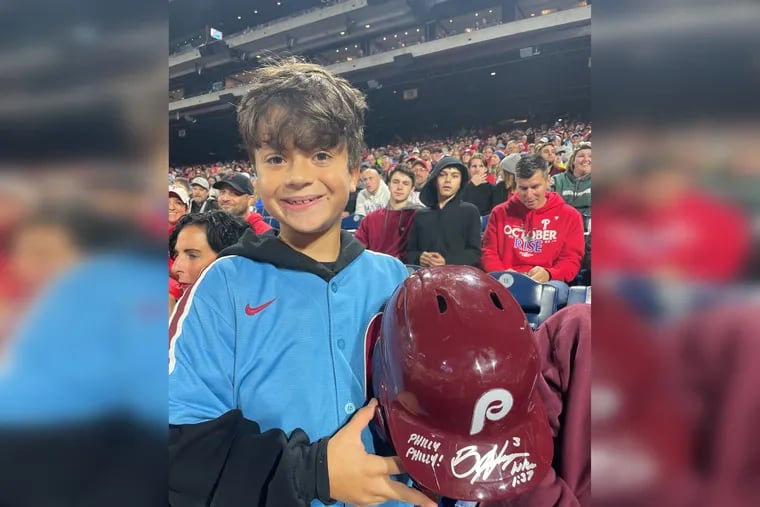 Bryce Harper gets ejected, delivers souvenir to young fan and