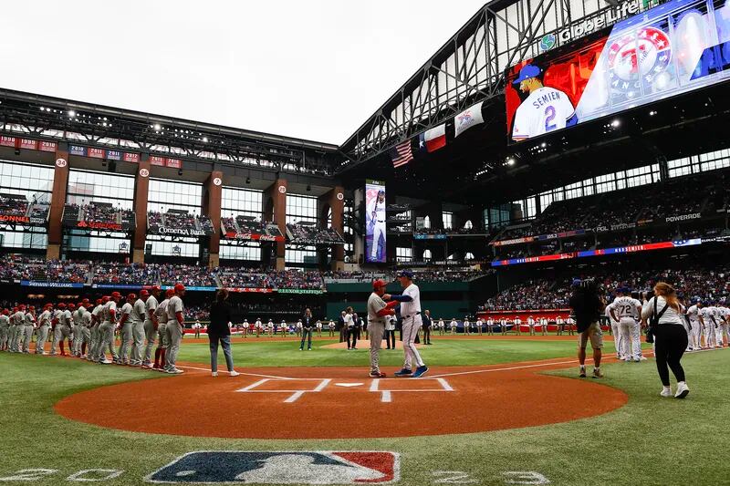 Phillies vs. Rangers photos