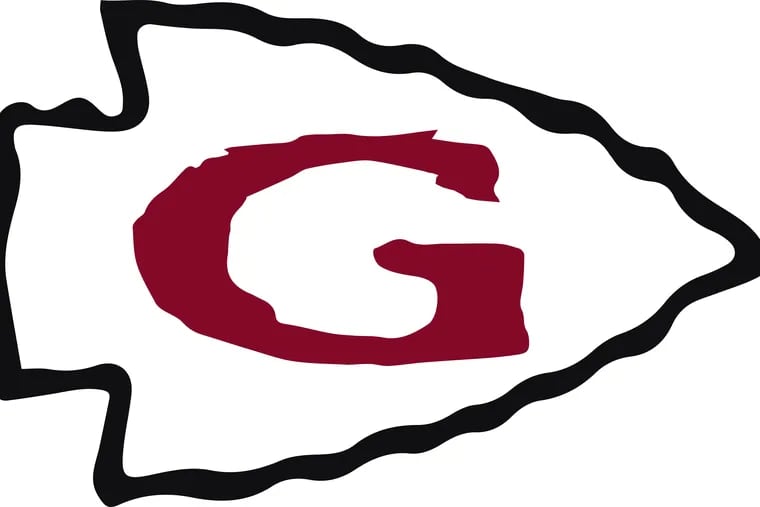 The Gettysburg Area School District's logo is on high school and junior program football helmets and used by other athletic programs there.