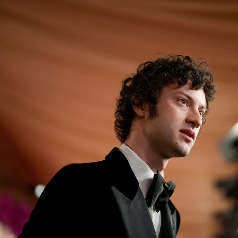 Dominic Sessa arrives at the Oscars on March 10 in Los Angeles. (AP Photo/John Locher)