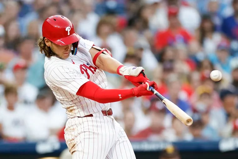 Phillies third baseman Alec Bohm has 11 home runs and an NL-leading 70 RBIs going into the weekend.