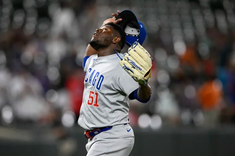 Hector Neris had five blown saves in his stint as Cubs closer this season.