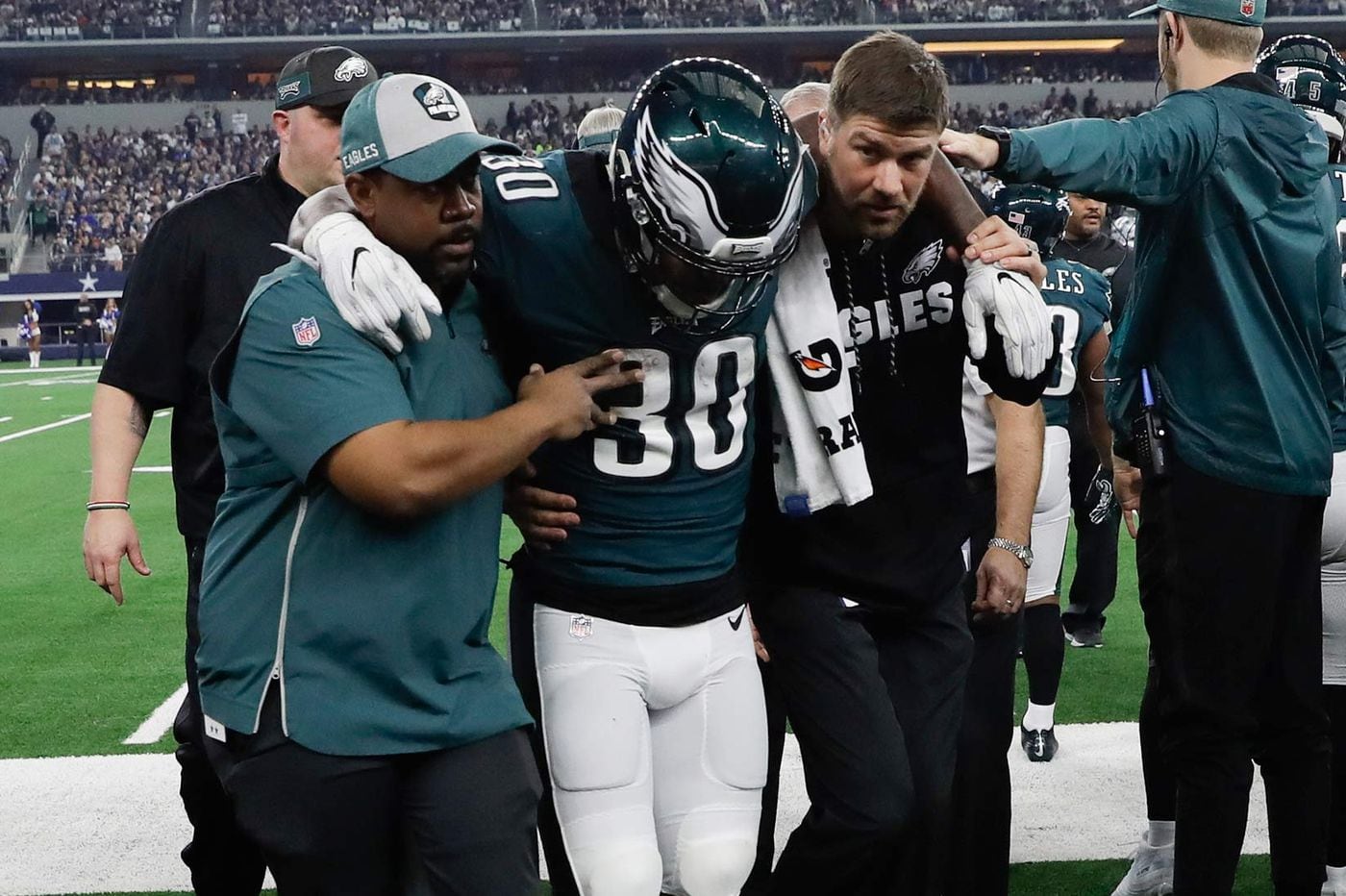 Eagles Corey Clement And Josh Sweat Out For The Season