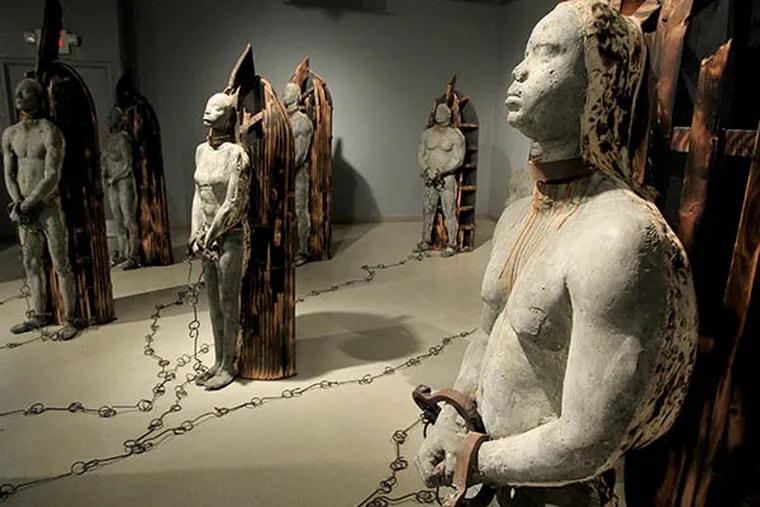 The African American Museum in Philadelphia has been putting together substantive and challenging exhibitions. Its Latest exhibition, "Cash Crop", is a strong evocation of the trans-Atlantic slave trade. ( CHARLES FOX / Staff Photographer )
