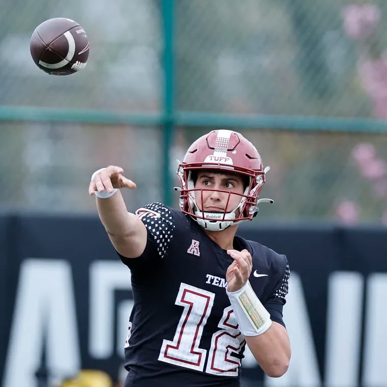 Evan Simon made his first start with the Owls in their home opener. He threw for 185 yards, two touchdowns, and an interception.