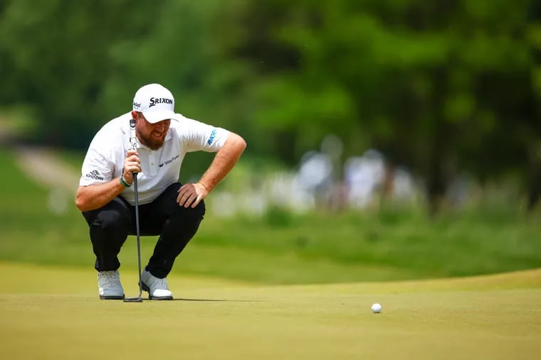 Shane Lowry of Ireland waves prepares to putt on the 17th green during the third round of the RBC Canadian Open at Hamilton Golf & Country Club on June 01, 2024 in Hamilton, Ontario, Canada. (Photo by Vaughn Ridley/Getty Images)