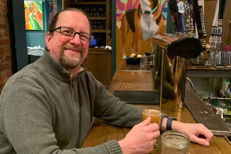 Christopher LaPierre, a longtime brewer and sales representative at Iron Hill Brewery, in a 2021 photo.