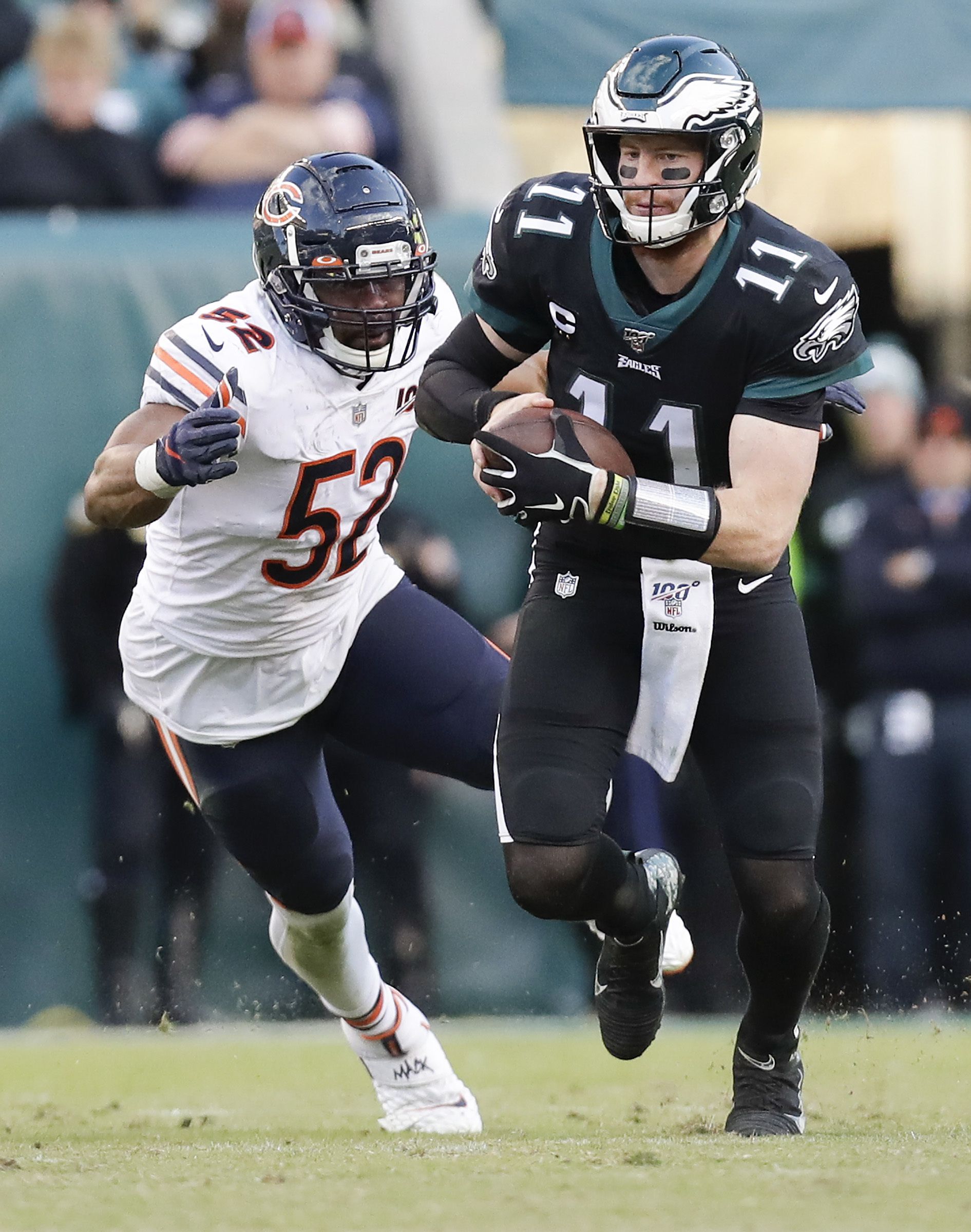 Eagles' Mack Hollins and Bears' Mitchell Trubisky are friends who have  faced fans' wrath