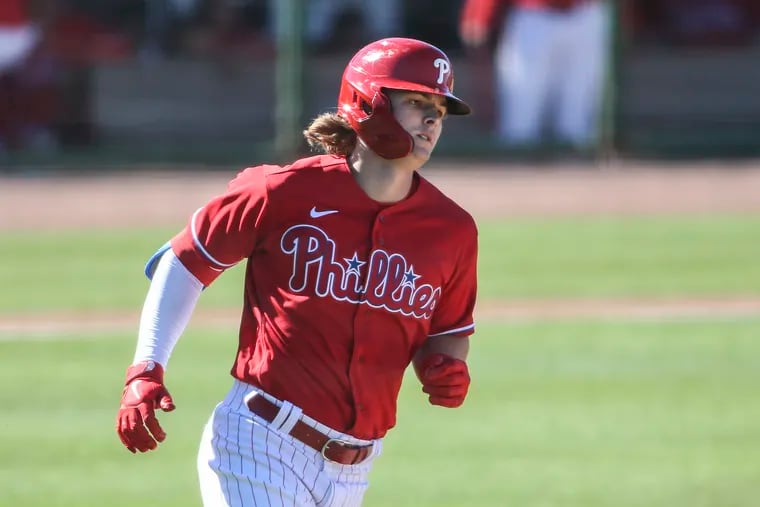 Mickey Moniak injures finger on bunt attempt after big first week with  Angels – NBC Sports Philadelphia