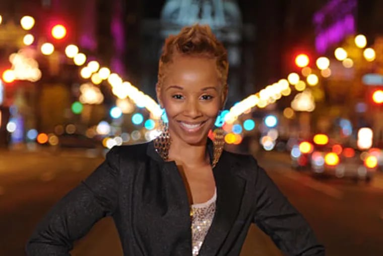 R & B singer Vivian Green has a new album out that is being well-recieved.  We profile her.  Portrait was taken Thursday night, Nov. 15, 2012 on that portion of Sout Broad St. known as The Avenue of the Arts.  ( CLEM MURRAY / Staff Photographer )