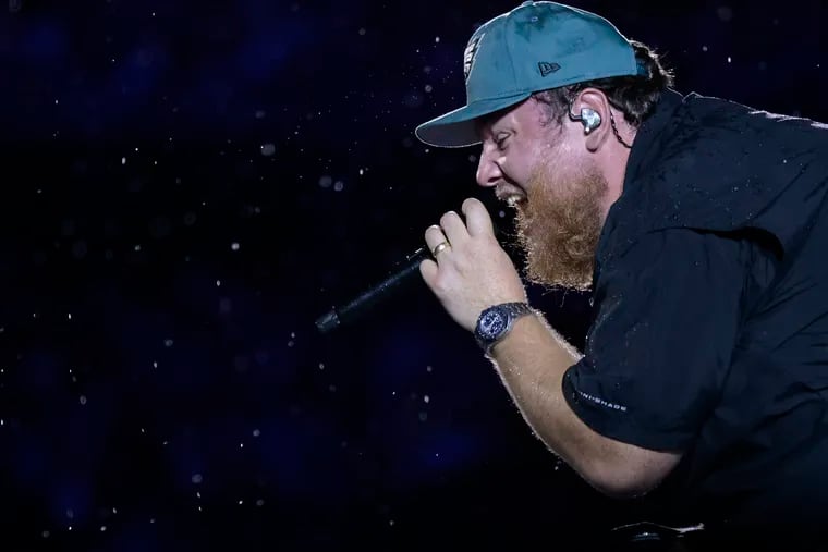 Luke Combs performs at Lincoln Financial Field in Philadelphia very late Friday night. He returned on Saturday for a second performance.