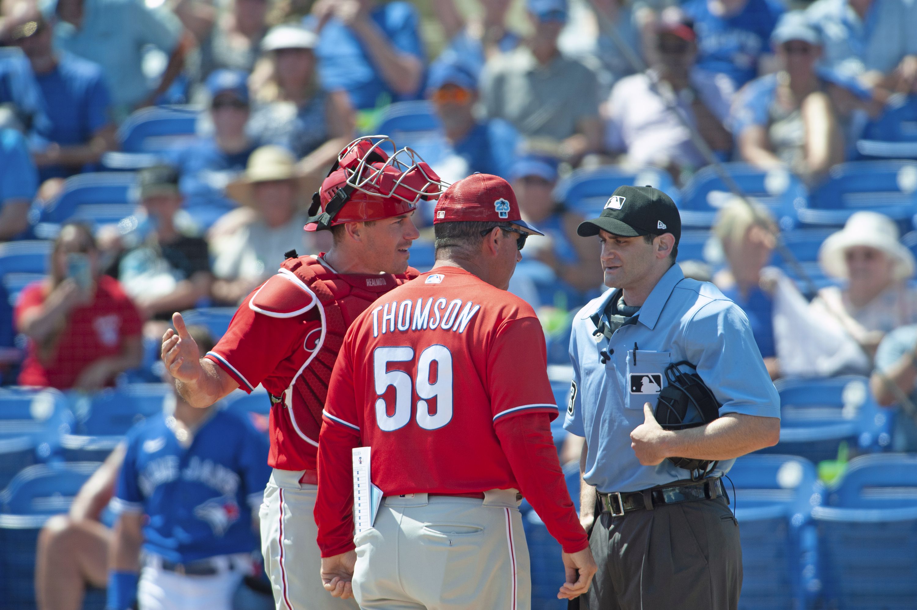 Phillies' J.T. Realmuto on ejection from spring game: 'It was a soft way to  get thrown out