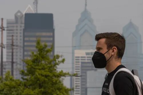 Philadelphia Air Quality Reaches Unhealthy Levels For Some As Fires In Canada Burn 0226