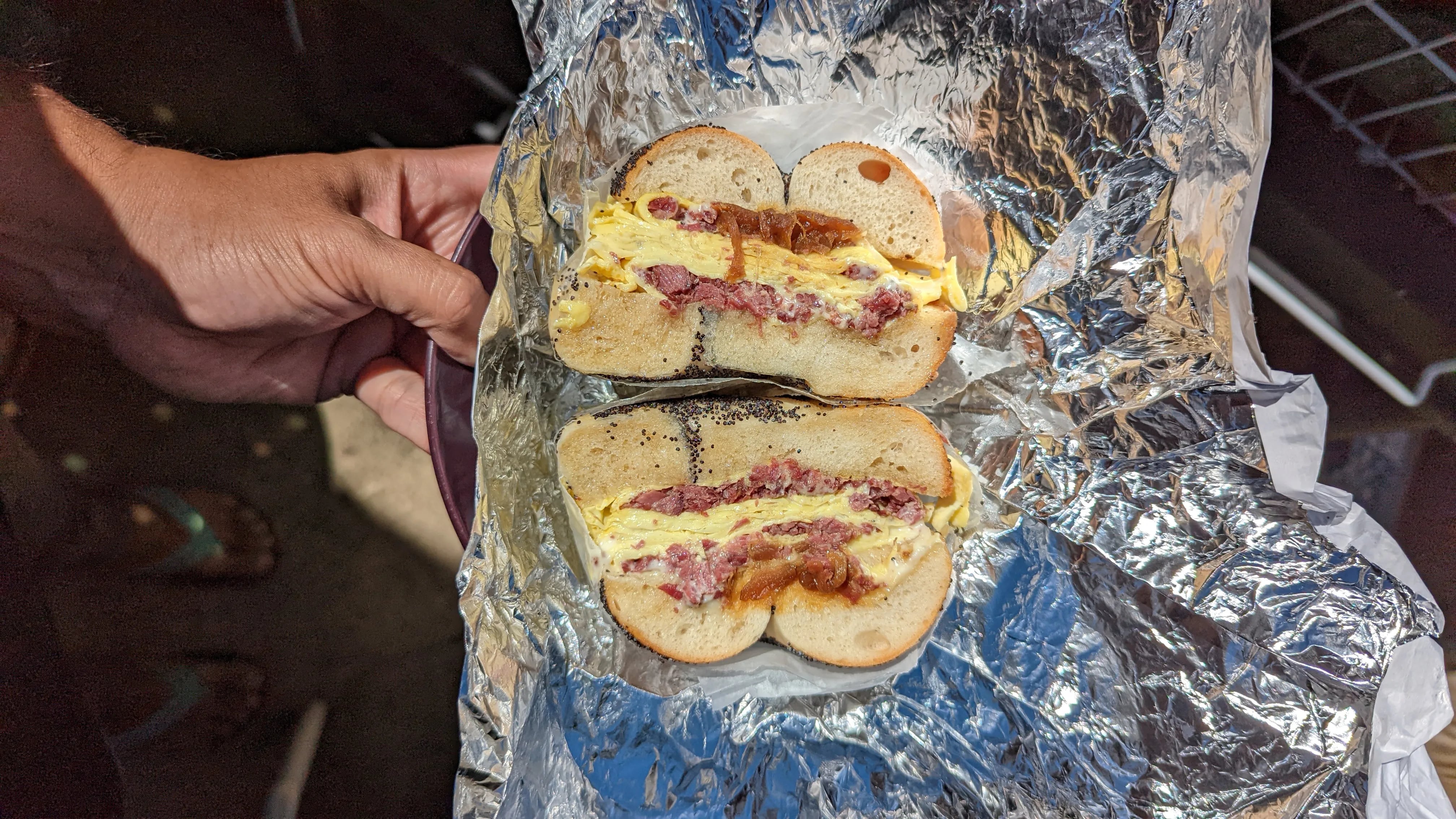 Sausage, Egg, and Cheese Donut Breakfast Sandwiches - Shared Appetite