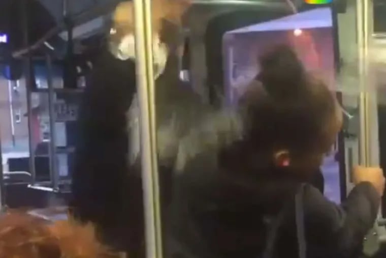 SEPTA police are investigating an incident between a bus driver and a female passenger.