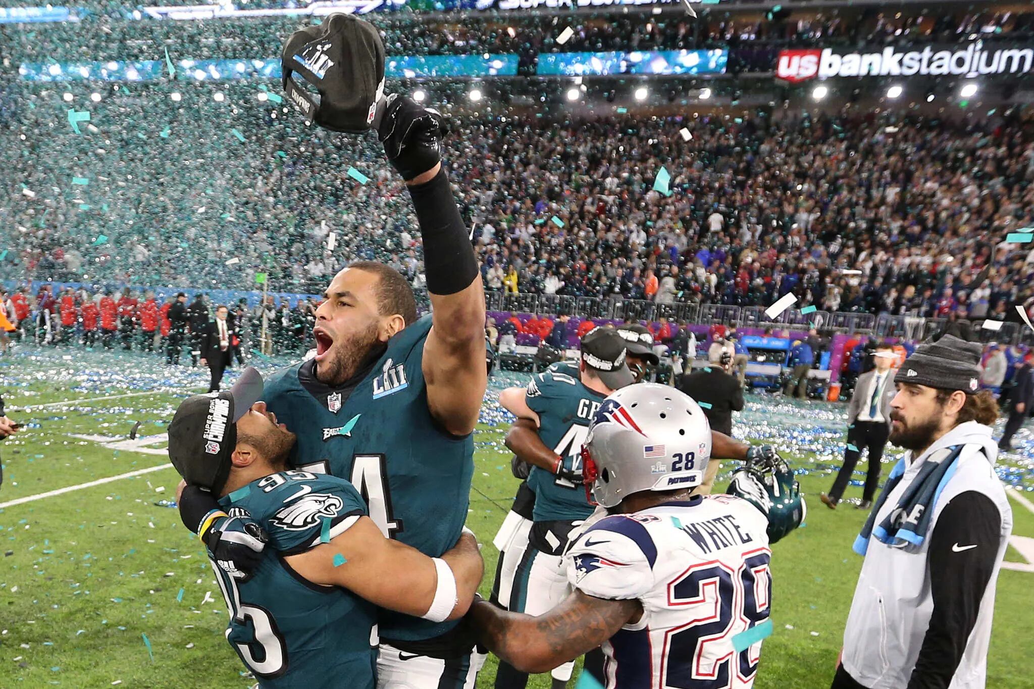 Photos from Philadelphia Eagles celebrate their 41-33 Super Bowl win over  New England Patriots
