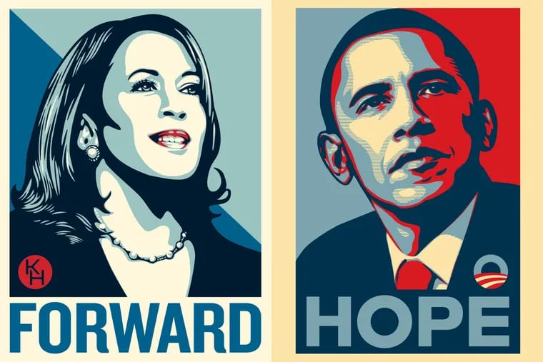 Shepard Fairey, the artist behind OBEY and President Barack Obama's iconic HOPE graphic, has endorsed Kamala Harris and made a similar design for her campaign.