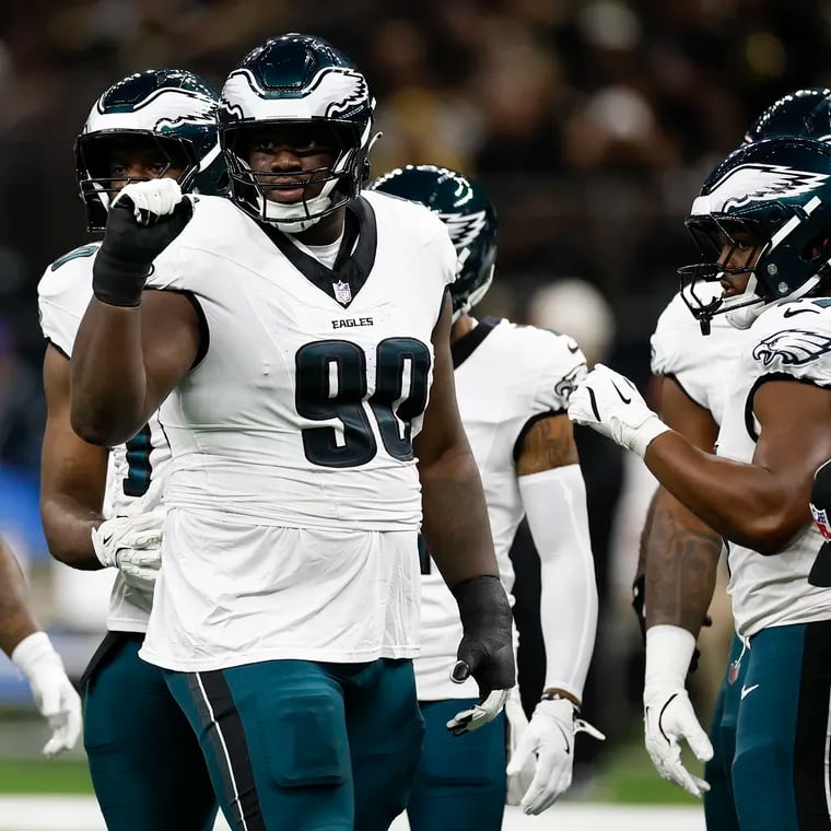 Eagles defensive tackle Jordan Davis recorded his second tackle for loss of the season last Sunday vs. the Browns.