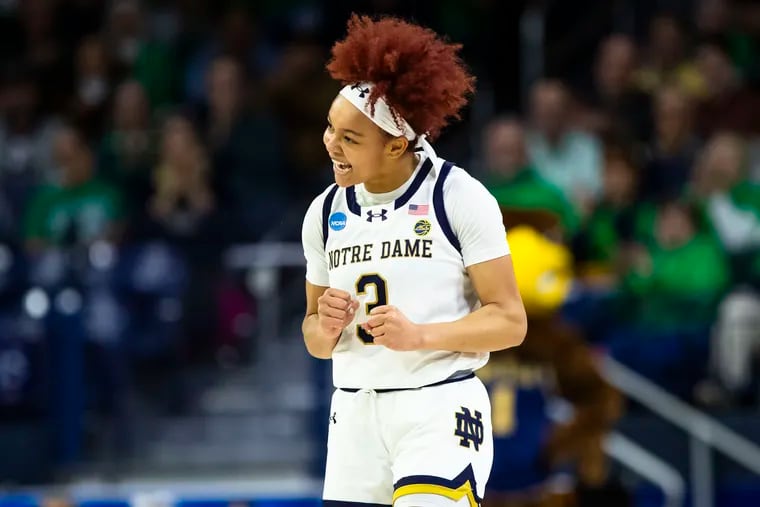 Notre Dame guard Hannah Hidalgo, who's from Mechanicsville, took the nation by storm as a freshman this season.