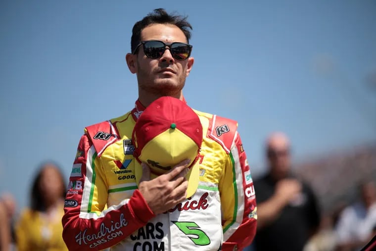 After running the Indy 500 earlier this year, Kyle Larson returns to Indianapolis in hopes of winning his first cup race at one of the sports' most prestigious racetracks. (Photo by James Gilbert/Getty Images)