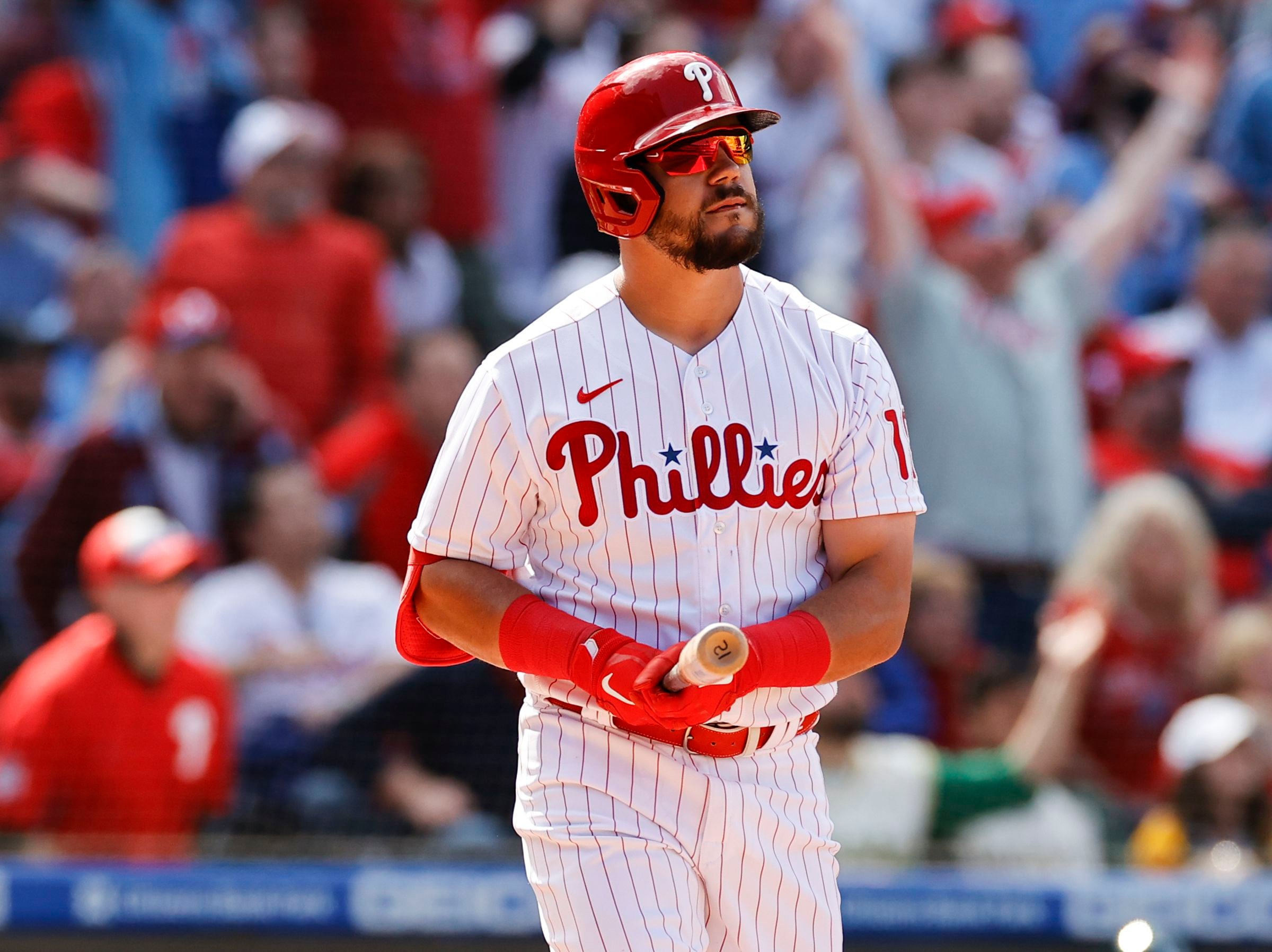 Schwarber, Hall help Phillies rout Braves 14-4 - NBC Sports