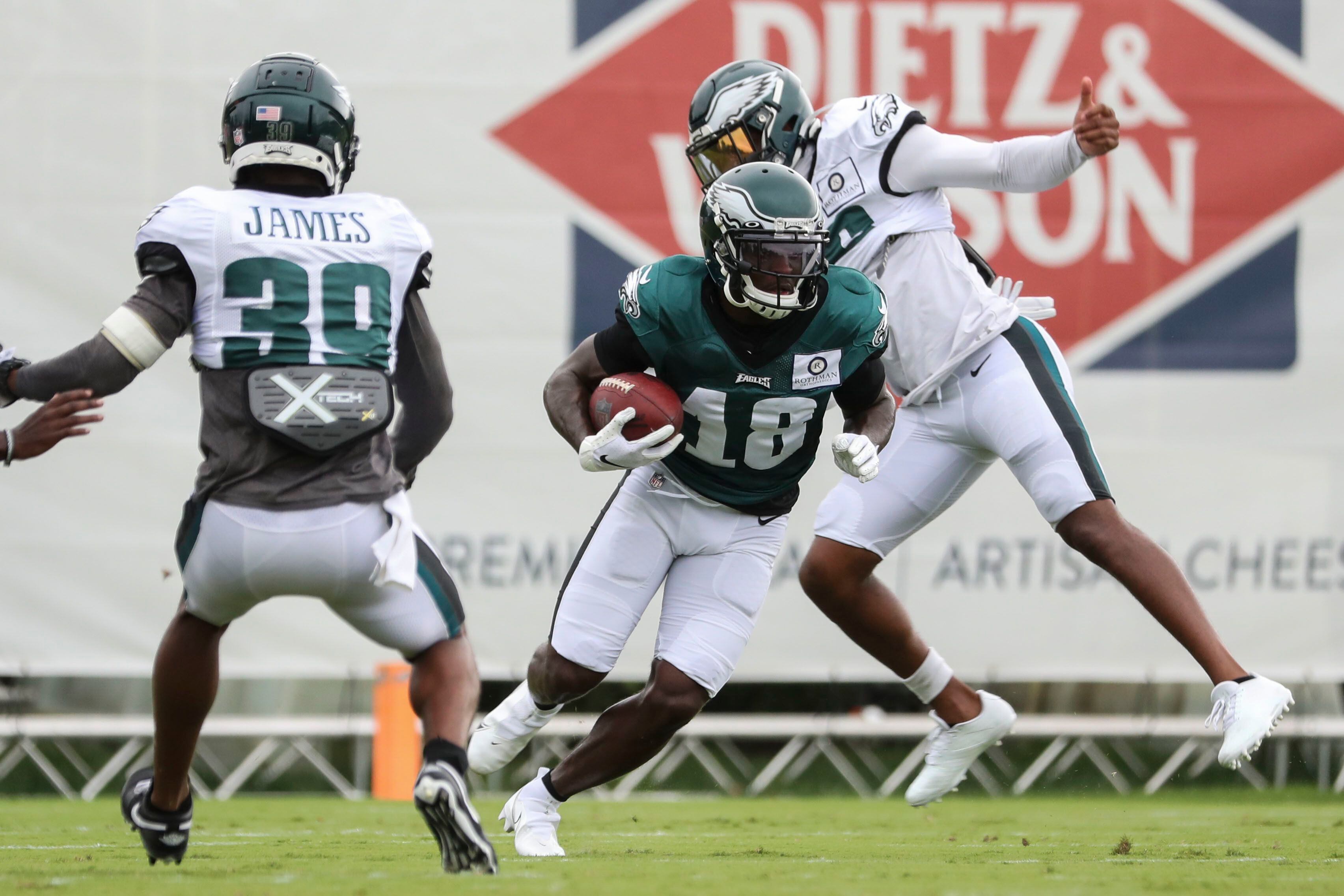 Eagles injury updates: Jalen Reagor fully participates in practice, Lane  Johnson and Miles Sanders limited