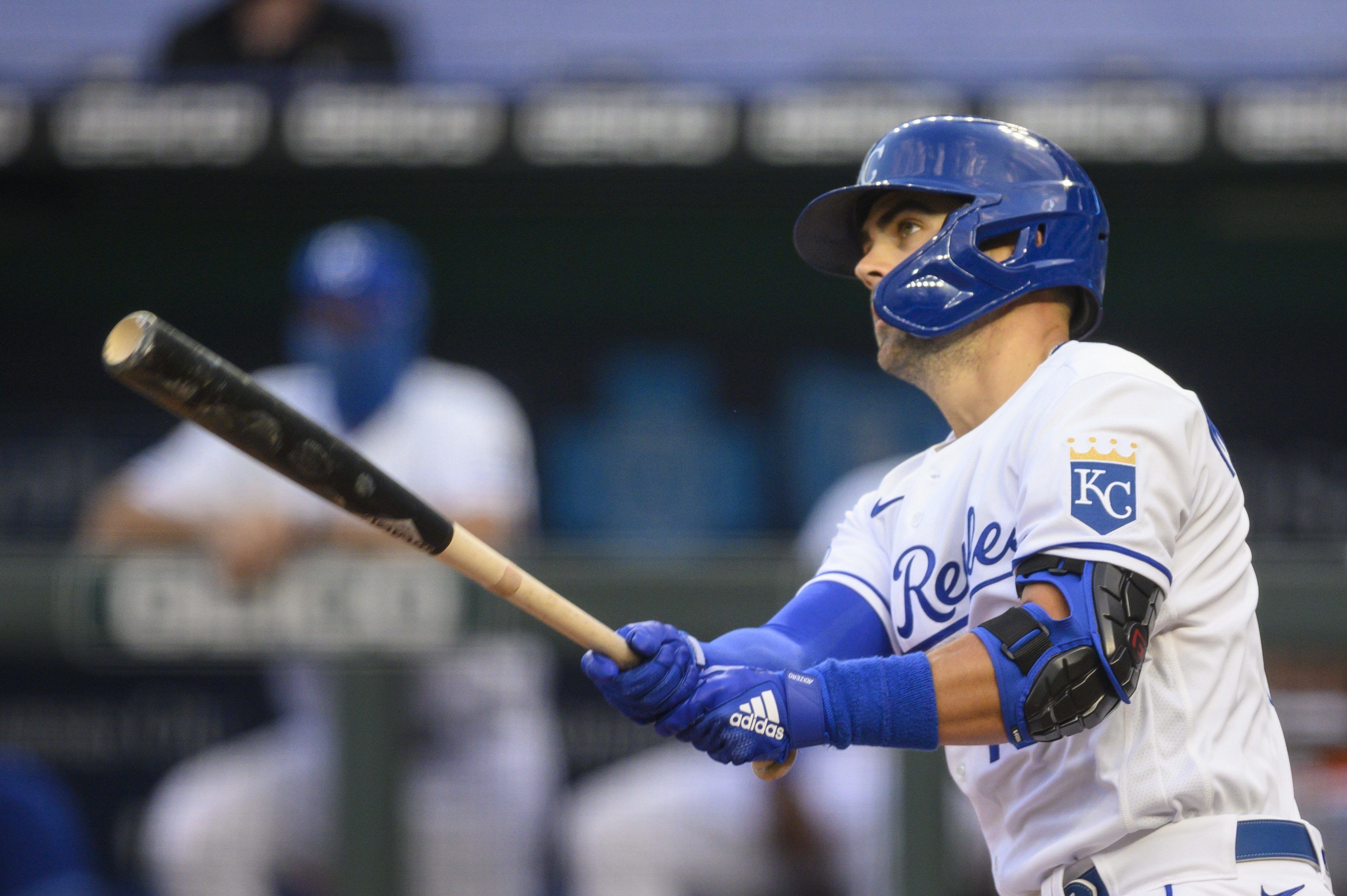 Royals rookie Whit Merrifield gets first MLB hit off David Price 