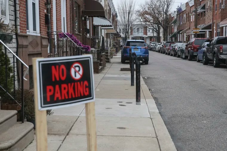The Philadelphia Parking Authority notes that sidewalk parking, rife in the city, is not a victimless offense: It hampers pedestrians and people with disabilities.