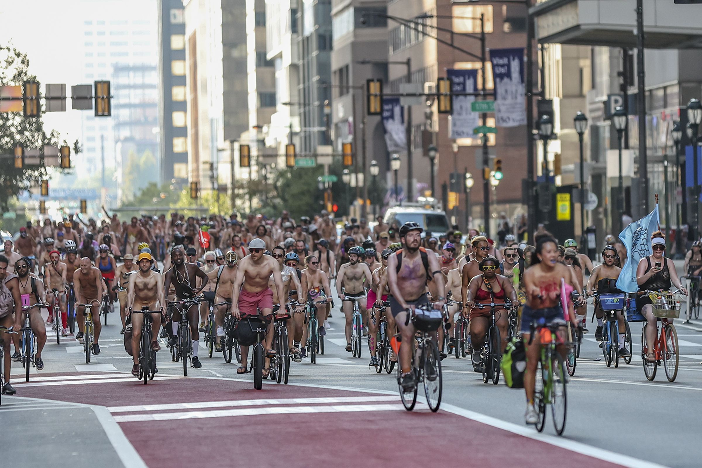 Photos of the 2023 Philly Naked Bike Ride